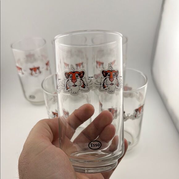 Set of 6 vintage Esso glass - Picture 2 of 2